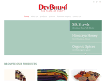 Tablet Screenshot of devbhumi.com